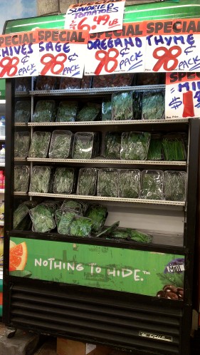 Probably the cheapest fresh herbs I've seen in Chicago. 